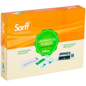 Sarff Laminasyon Filmi 150 Mikron Şeffaf A5 100’lü Kutu