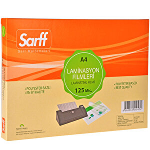 Sarff Laminasyon Filmi 125 Mikron A4 100’lü Kutu buyuk 1