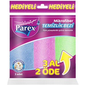 Parex Mikrofiber Comfort Temizlik Bezi 3 Al 2 Öde buyuk 1