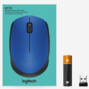 Logitech M171 USB Alıcılı Kablosuz Kompakt Mouse - Mavi buyuk 8