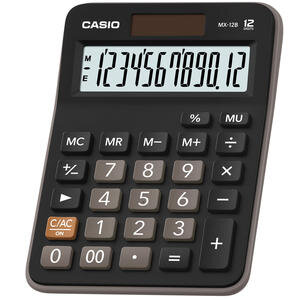 Casio MX-12B Masaüstü Hesap Makinesi 12 Haneli Siyah