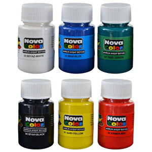 Nova Color Nc-180 Karışık Renkli Akrilik Boya 6'lı Paket buyuk 2