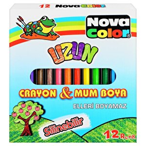 Nova Color Nc 2112 Uzun Mum Boya 12 Renk buyuk 2