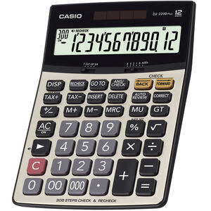 Casio DJ-220D Plus Masaüstü Hesap Makinesi 12 Haneli