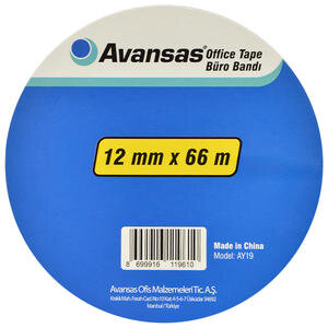 Avansas Ay19 Büro Bandı 12 mm x 66 m