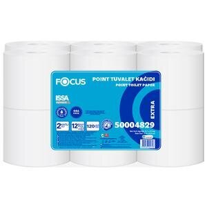 Focus Extra İçten Çekmeli Tuvalet Kağıdı 11,6 x 25 cm 686 Yaprak 120 mt 12 Adet - 5,68 kg