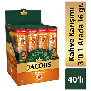 Jacobs 3'ü 1 Arada Kahve 16 gr 40'lı Paket buyuk 1