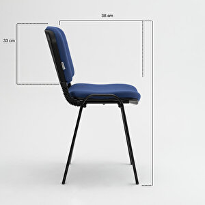 Avansas Comfort Çok Amaçlı 4'lü Misafir Sandalyesi Mavi buyuk 4