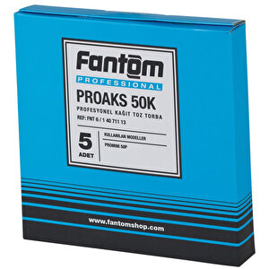 Fantom Proaks 50K Profesyonel Kağıt Toz Torbası 5’li Paket buyuk 1