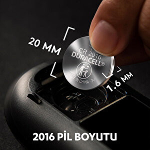 Duracell CR 2016 Lityum Düğme Pil 3 Volt 2'li Paket buyuk 7