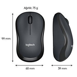 Logitech M220 Silent Kablosuz Mouse Siyah (Charcoal) 910-004878 buyuk 7