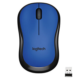 Logitech M220 Sessiz Kompakt Kablosuz Mouse - Mavi buyuk 1