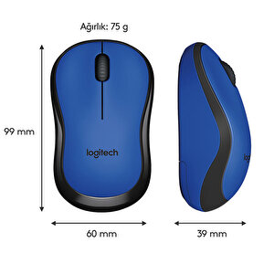 Logitech M220 Sessiz Kompakt Kablosuz Mouse - Mavi buyuk 6
