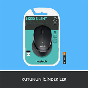 Logitech M330 Sessiz Kablosuz Optik Mouse - Siyah buyuk 7