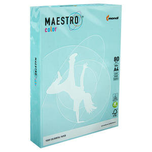 Maestro Color A4 Mavi Fotokopi Kağıdı 80 gr 1 Paket (500 Sayfa)