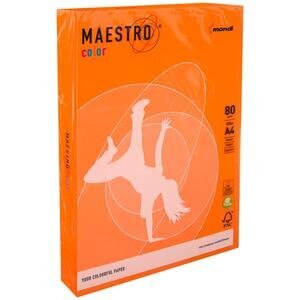 Maestro Color A4 Turuncu Fotokopi Kağıdı 80 gr 1 Paket (500 Sayfa)