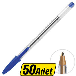 Bic Cristal Medium Uçlu Tükenmez Kalem Mavi 50'li Paket