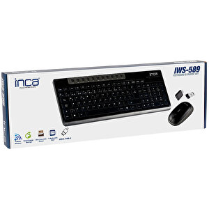 Inca IWS-589 Wireless Multimedya Super Cosy Q Klavye Mouse Set Siyah buyuk 11