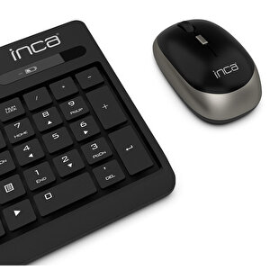 Inca IWS-589 Wireless Multimedya Super Cosy Q Klavye Mouse Set Siyah buyuk 4