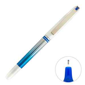 Uni-ball Ub-187 Vision Needle İğne Uçlu Roller Kalem 0.7 mm Mavi buyuk 1