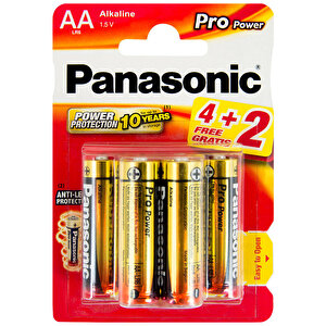 Panasonic Pro Power Alkalin AA Kalem Pil 4+2'li Paket buyuk 1