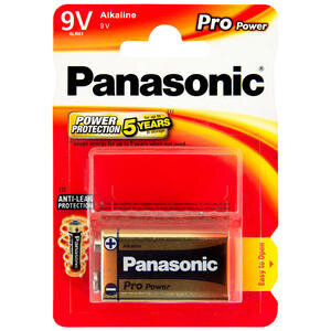 Panasonic Pro Power Alkalin 9V Pil Tekli Paket