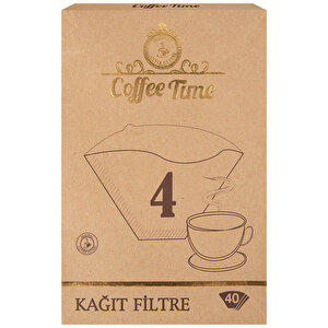 Coffee Time Filtre Kahve Kağıdı 4 Numara 40'lı buyuk 1
