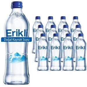 Erikli Doğal Kaynak Suyu Cam Şişe 0,33 litre 12'li 