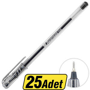 Avansas Tick Tükenmez Kalem 0.7 mm Uçlu Siyah 25'li Paket