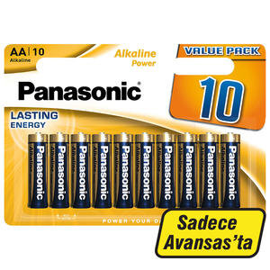 Panasonic Power Alkalin AA Kalem Pil 10'lu Paket
