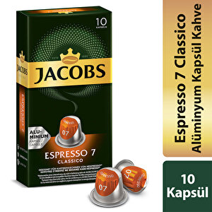 Jacobs Espresso 7 Classico Kapsül Kahve 10'lu (Nespresso Uyumlu) buyuk 1