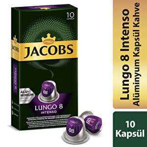 Jacobs Lungo 8 Intenso Kapsül Kahve 10'lu (Nespresso Uyumlu) buyuk 2