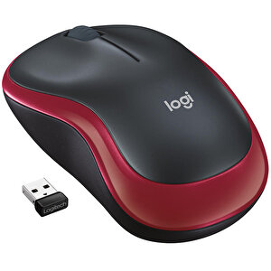 Logitech M185 USB Alıcılı Kompakt Kablosuz Mouse - Kırmızı buyuk 1