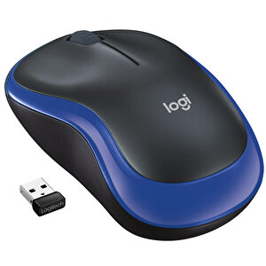 Logitech M185 USB Alıcılı Kompakt Kablosuz Mouse - Mavi buyuk 1