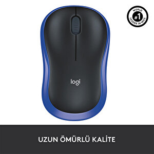 Logitech M185 USB Alıcılı Kompakt Kablosuz Mouse - Mavi buyuk 4