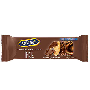 McVitie&#039;s İnce Tam Buğdaylı Bitter Çikolatalı Bisküvi 93 gr