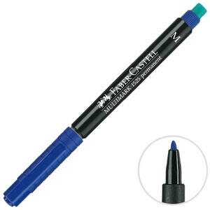 Faber-Castell 1525 Permanent Asetat Kalem Mavi M Uç