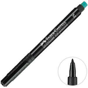 Faber-Castell 1525 Permanent Asetat Kalem Siyah M Uç