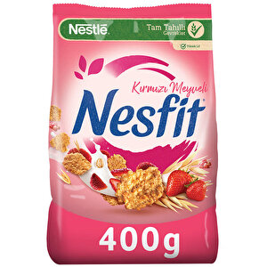 Nestle Nesfit Kırmızı Meyveli Tam Tahıl ve Pirinç Gevreği 400 gr buyuk 1
