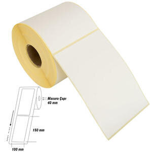 Tanex Eco Termal Barkod Etiketi 100 mm x 150 mm 2 Rulo