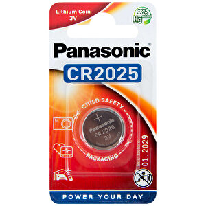 Panasonic CR-2025EL/1BP Lityum Düğme Pil 3 Volt Tekli Paket buyuk 1