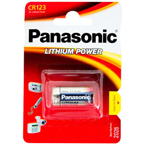 Panasonic CR-123AL/1BP Lityum Pil 3 Volt Tekli Paket buyuk 1