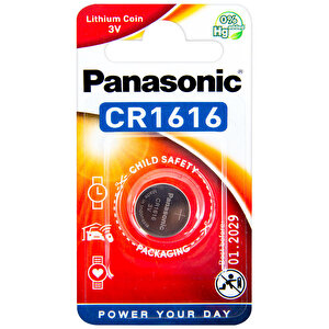Panasonic CR-1616EL/1B Lityum Düğme Pil 3 Volt Tekli Paket buyuk 1