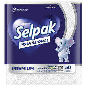 Selpak Professional Mini Peçete 24 cm x 24 cm 50'li Paket