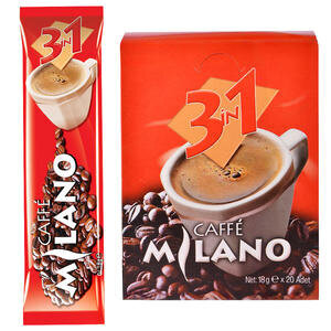 Caffe Milano 3'ü 1 Arada Kahve 18 gr 20'li