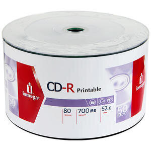 Iomega ICSP50PR CD-R 52 x 700 MB Robotik CD 50'li Paket