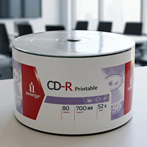 Iomega ICSP50PR CD-R 52 x 700 MB Robotik CD 50'li Paket Fiyatı