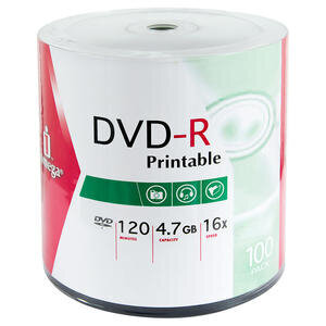 Iomega IDSP100PR DVD-R 16X 4.7 GB Robotik DVD 100'lü Paket