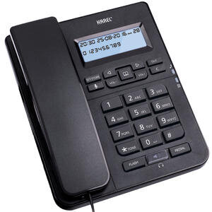 Karel TM145 Ekranlı Kablolu Telefon Siyah