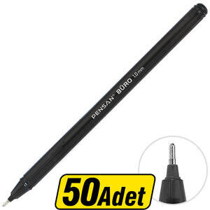 Pensan 2270 Büro Tükenmez Kalem Siyah 50'li Paket